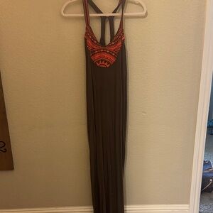 Lovestitch Brown and Red Maxi Dress